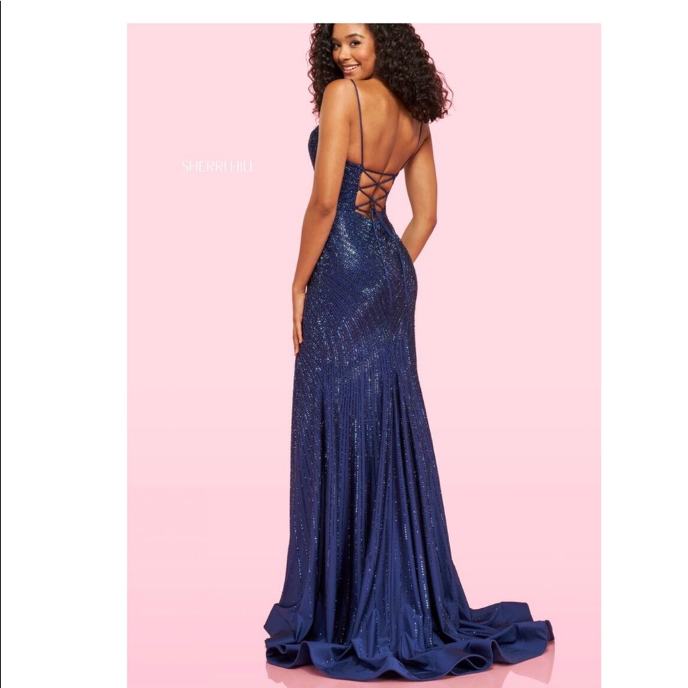 Sherri Hill 54174 Navy
